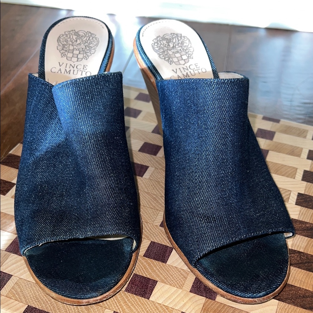 Vince Camuto Women's Denim Slide Sandals Sz9